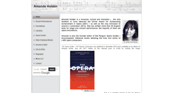 Desktop Screenshot of amandaholden.org.uk